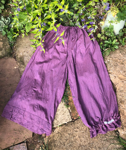 Grape organic fairtrade Indian cotton women’s long bloomers (44”)