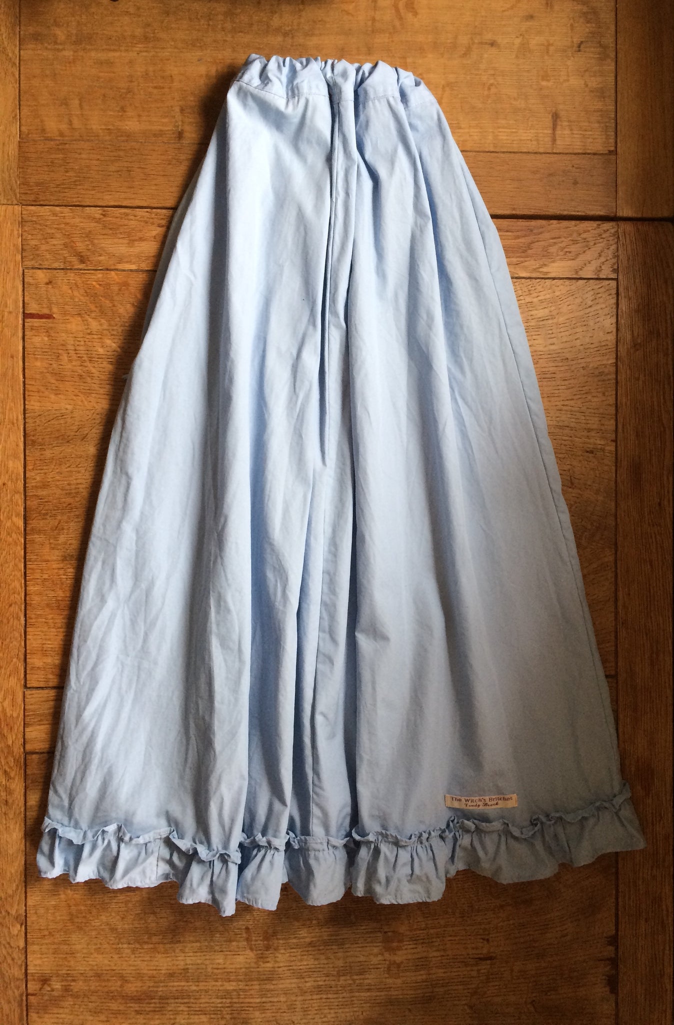 Sky blue long cotton petticoat (38 waist) – The Witch's Britches